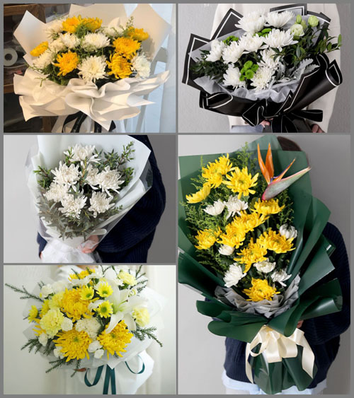 河南郑州新密市城关镇东街村白事花束代送